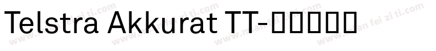 Telstra Akkurat TT字体转换